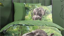 Good Morning Elephants dekbedovertrek