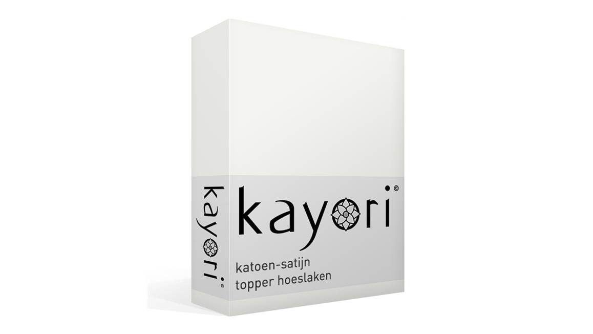 Kayori Edo katoen-satijn topper hoeslaken - thumbnail_01