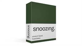 Snoozing stretch flanel hoeslaken