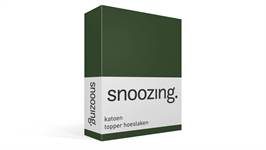 Snoozing katoen topper hoeslaken