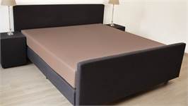 Snoozing percale katoen topper hoeslaken