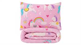 SimplyDream Unicorn Roze wasbaar dekbed