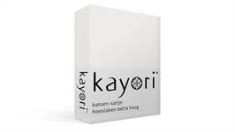 Kayori Saya katoen-satijn hoeslaken extra hoog