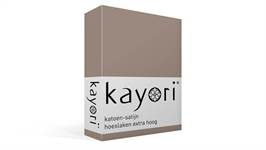 Kayori Saya katoen-satijn hoeslaken extra hoog