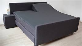 Snoozing flanel split-topper hoeslaken