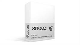 Snoozing katoen molton hoeslaken extra hoog