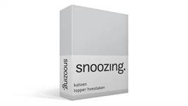 Snoozing katoen topper hoeslaken