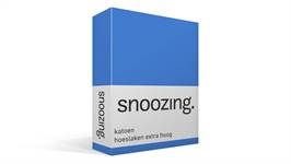 Snoozing katoen hoeslaken extra hoog