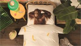 SNURK Banana Monkey dekbedovertrek