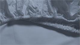 Snoozing percale katoen topper hoeslaken