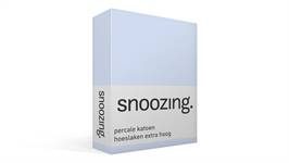 Snoozing percale katoen hoeslaken extra hoog