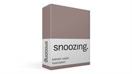 Snoozing katoen-satijn hoeslaken