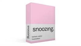 Snoozing katoen-satijn hoeslaken