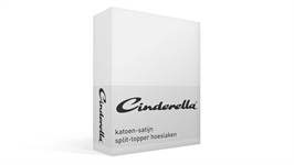 Cinderella katoen-satijn split-topper hoeslaken