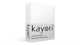 Kayori Shizu percale katoen hoeslaken extra hoog