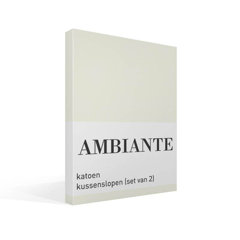 Ambiante Cotton Uni kussenslopen (set van 2)