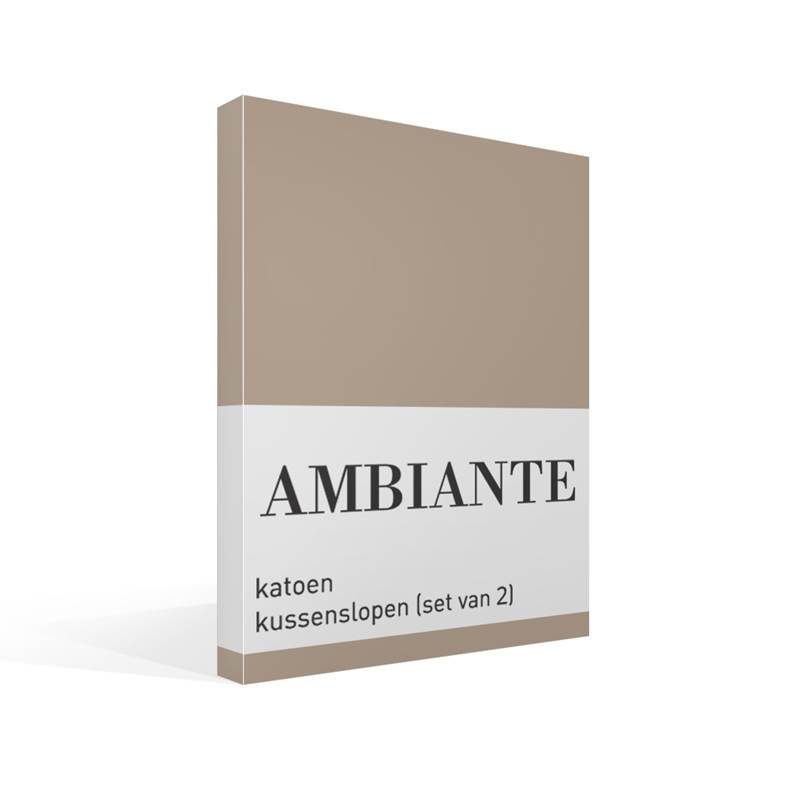Ambiante Cotton Uni kussenslopen (set van 2)