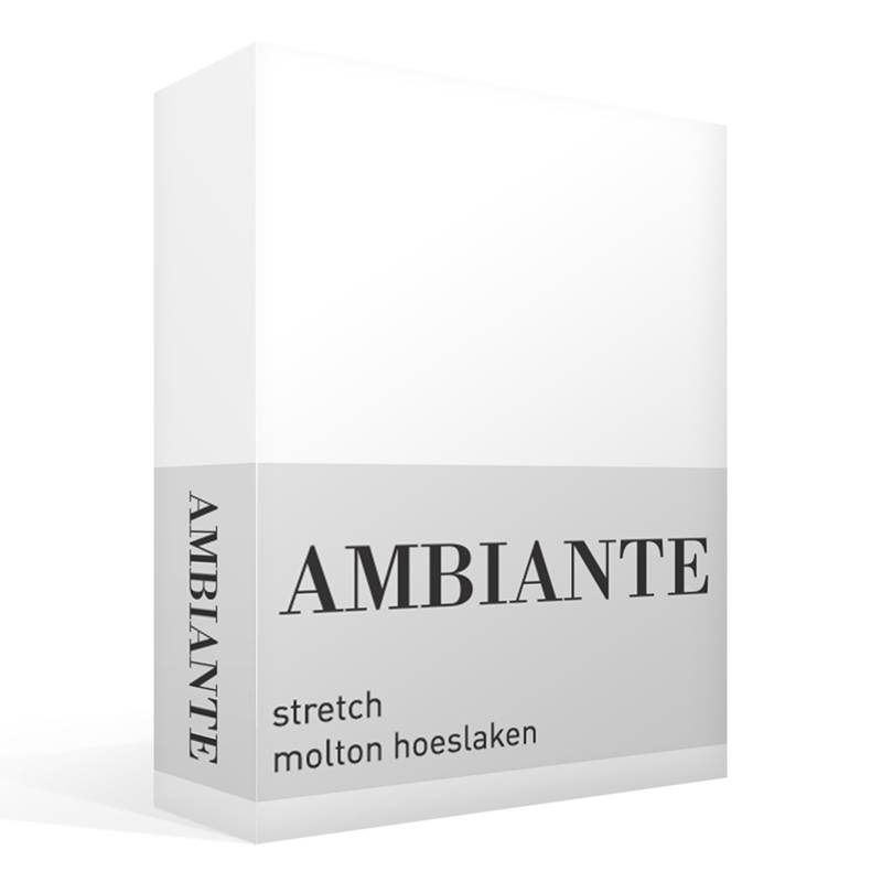 Merg in de tussentijd Kan worden genegeerd Ambiante stretch molton hoeslaken - Wit - Smulderstextiel.nl