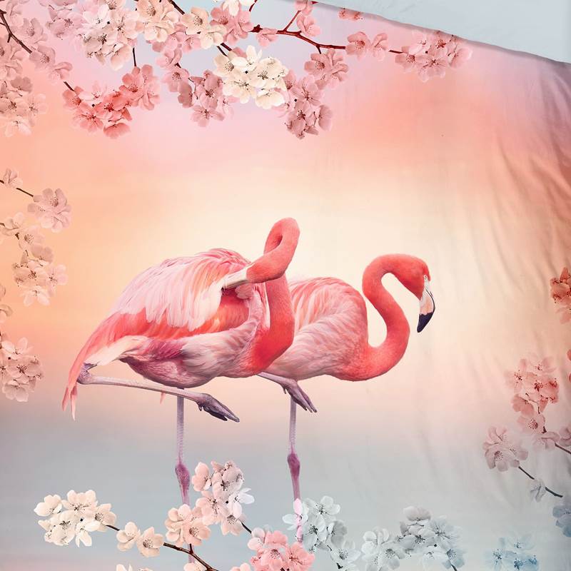 Good Morning Flamingo dekbedovertrek