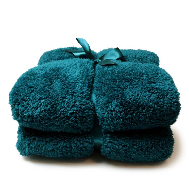 Unique Living Teddy fleece plaid