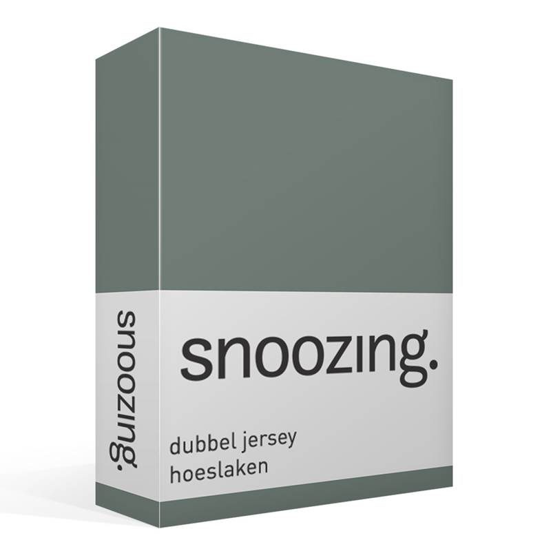 Daar namens betreden Snoozing Dubbel Jersey hoeslaken - Groen - Smulderstextiel.nl