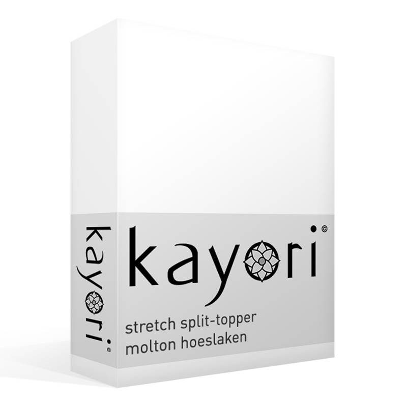 Kayori stretch split-topper molton hoeslaken