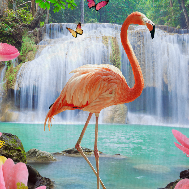 Good Morning Flamingo strandlaken