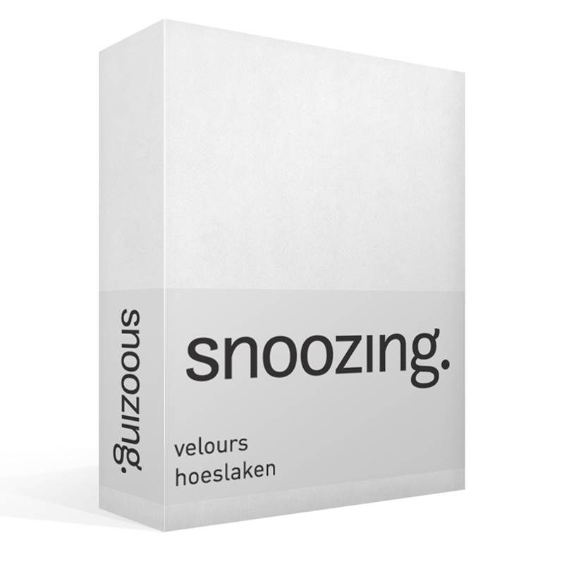 Snoozing velours hoeslaken