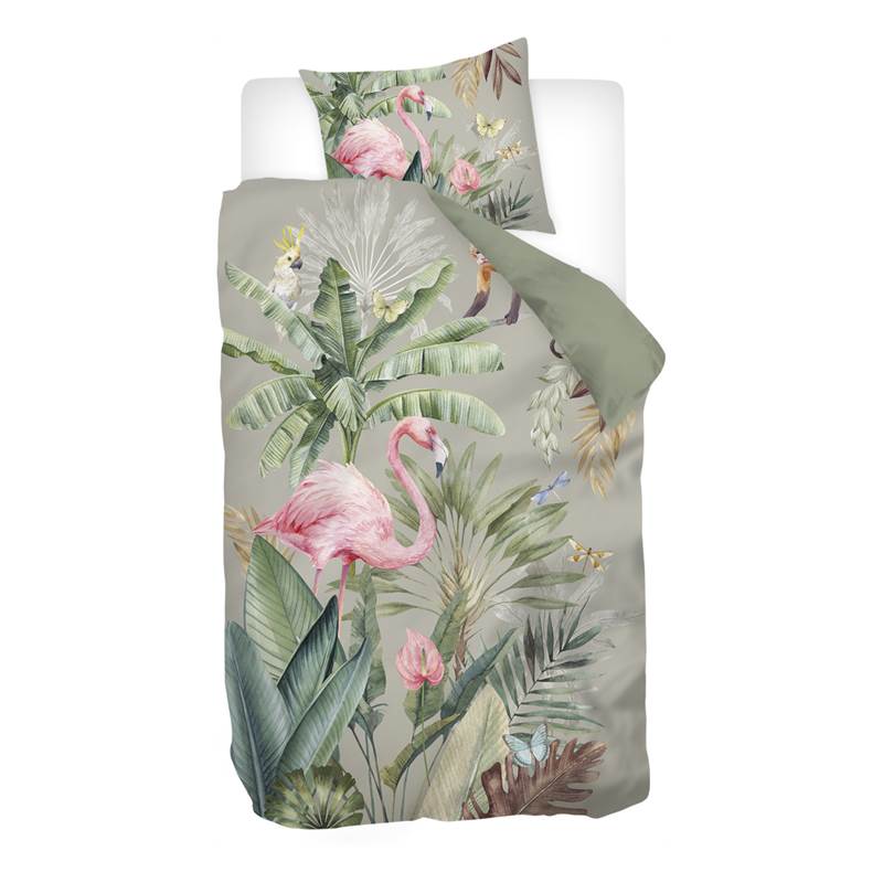 Snoozing Inara flanel dekbedovertrek