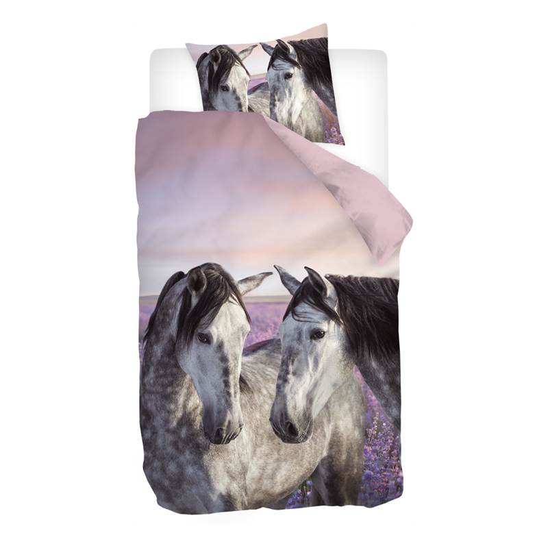 Snoozing Jente flanel dekbedovertrek