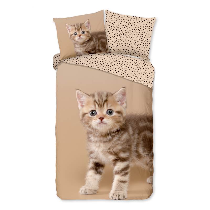 Good Morning Kitty flanel dekbedovertrek