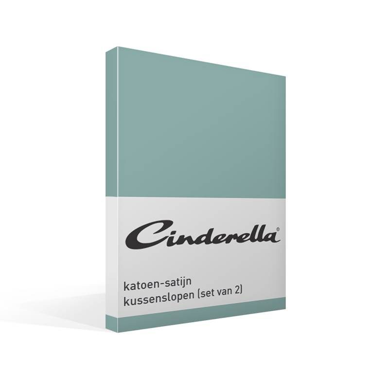 Cinderella katoen-satijn kussenslopen (set van 2)