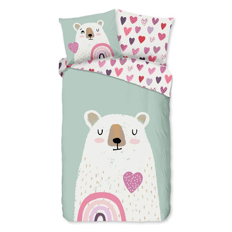 Good Morning Ted flanel dekbedovertrek