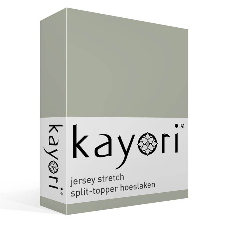 Kayori Shizu jersey stretch split-topper hoeslaken
