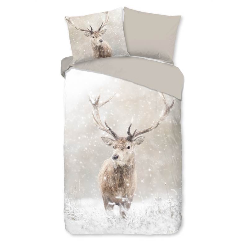 Good Morning Snowydeer flanel dekbedovertrek