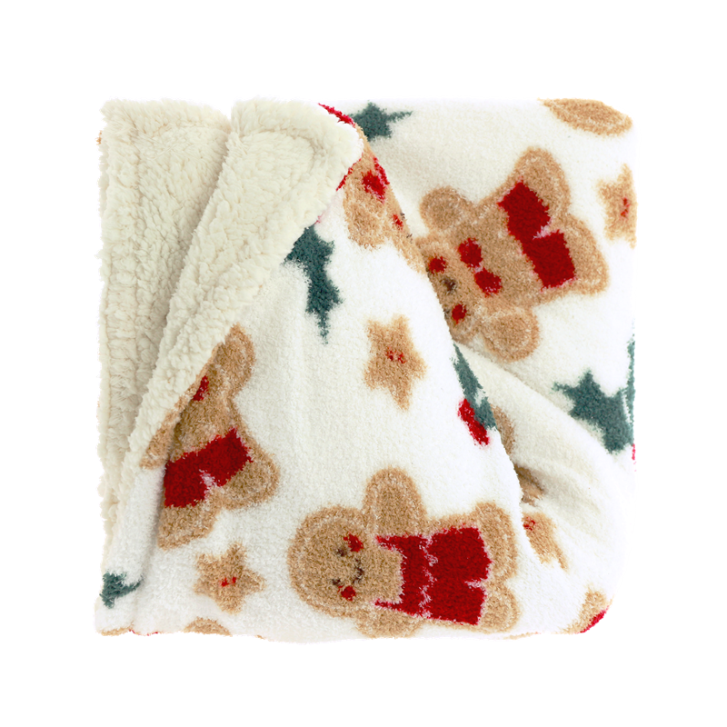 Unique Living Cookie fleece plaid