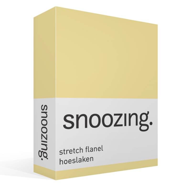 Snoozing stretch flanel hoeslaken