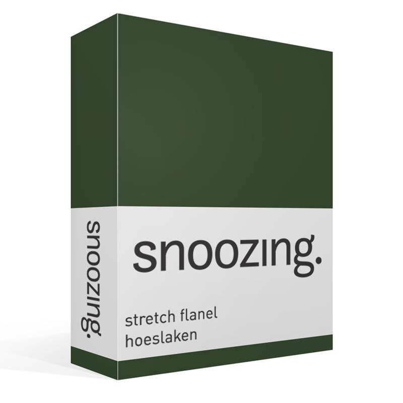 Snoozing stretch flanel hoeslaken