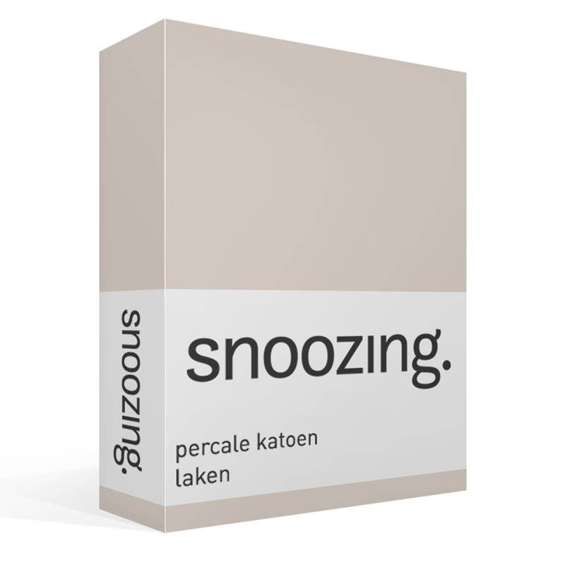 Snoozing percale katoen laken