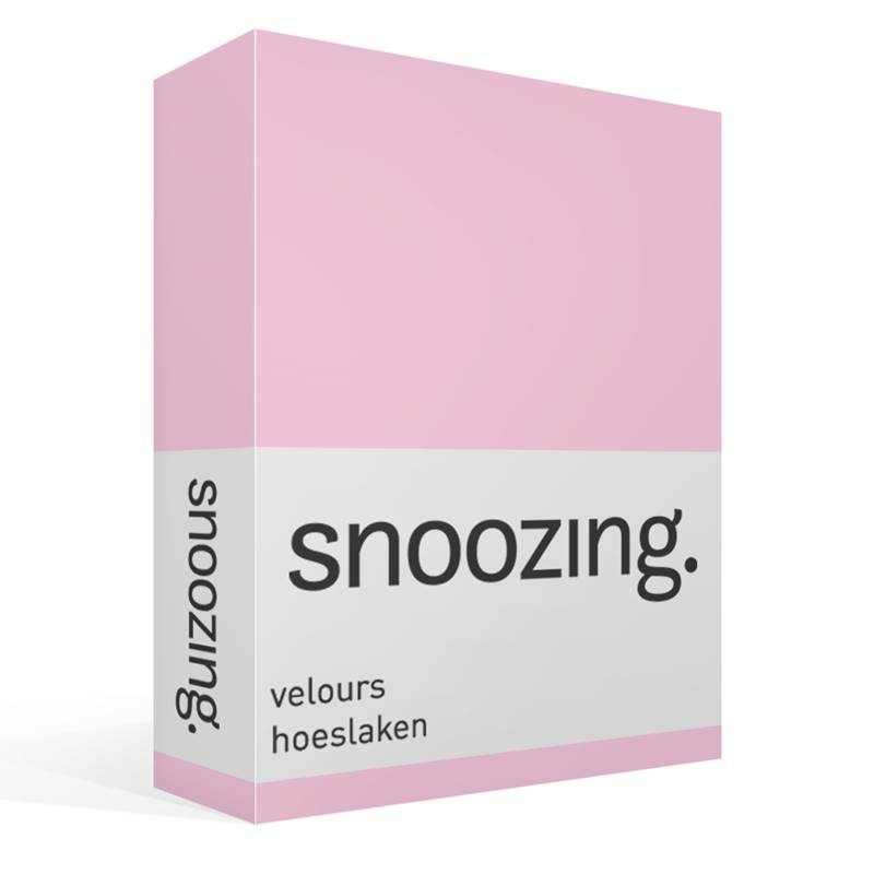 Snoozing velours hoeslaken