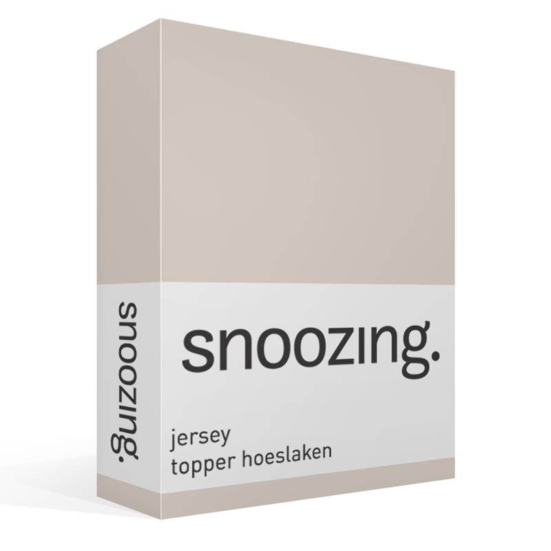 Snoozing jersey topper hoeslaken
