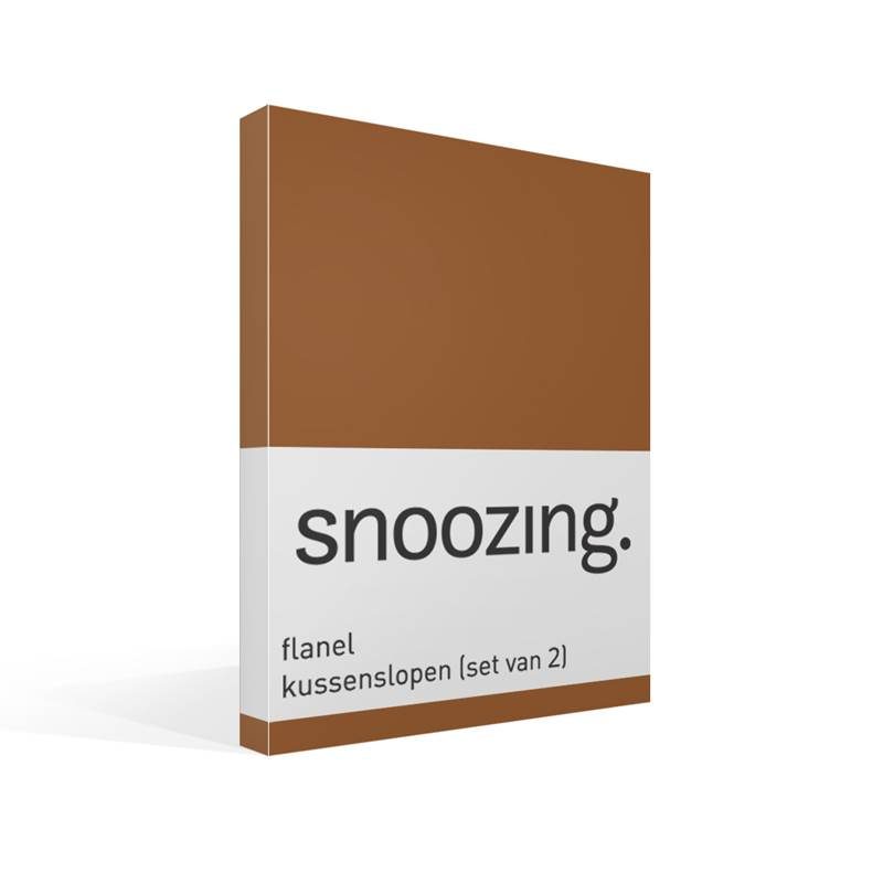 Snoozing flanel kussenslopen (set van 2)