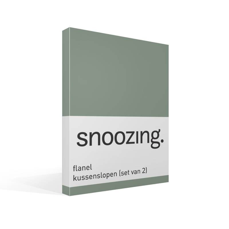 Snoozing flanel kussenslopen (set van 2)