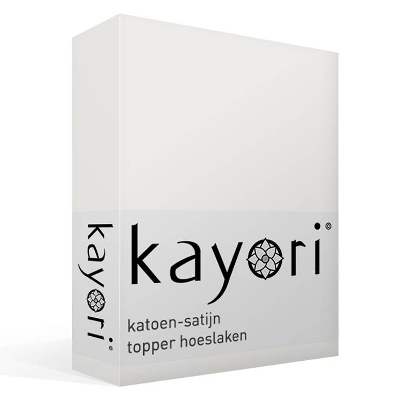 Kayori Saya katoen-satijn topper hoeslaken