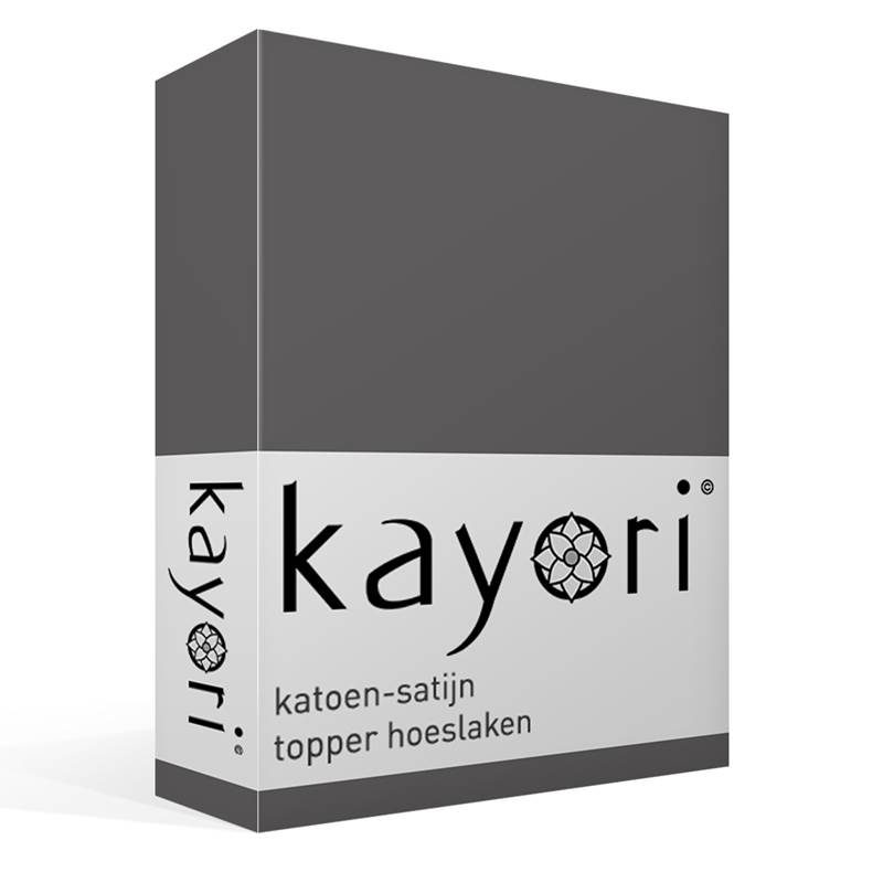 Kayori Saya katoen-satijn topper hoeslaken