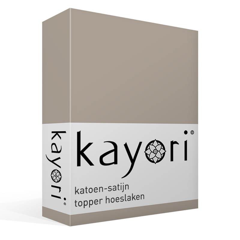 Kayori Saya katoen-satijn topper hoeslaken