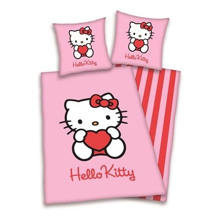Hello Kitty flanel dekbedovertrek