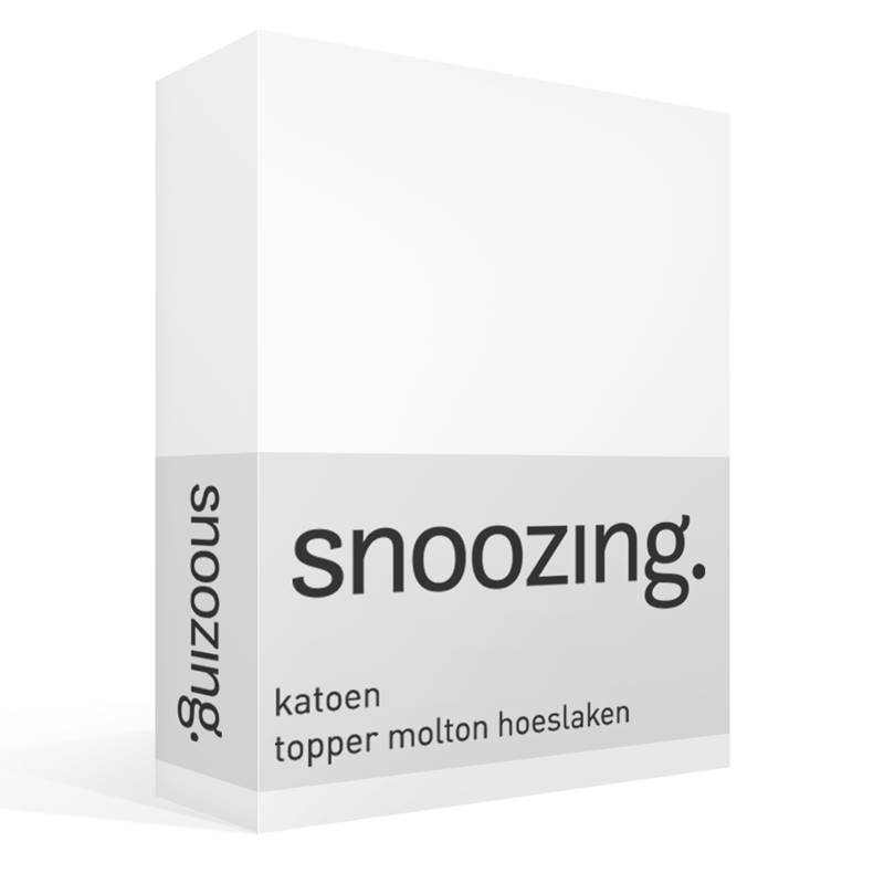 Snoozing katoen topper molton hoeslaken