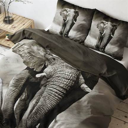 Sleeptime Elegant Elephant dekbedovertrek