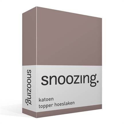 Snoozing katoen topper hoeslaken